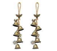 2-Piece Witch Bells, Witchcraft Supplies and Indoor Wind Chimes for Door Knob Hanging Decor, Garden Decoration