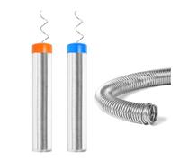 2-Piece WLUOGCU Rosin Core Solder Material Bundle: 0.8mm 12g & 1.0mm 15g Solder Wire, Designed for Electronic and Electrical Component Welding