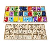 2 Piece Wooden Letter Set, Wooden Letter Set, Letter Scrabble Set, Craft Letter Set