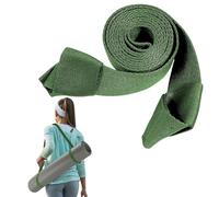 2 Piece Yoga Mat Strap Holder,150cm/59.05“ x 3.8cm/1.49" Adjustable Yoga Mat Straps for Carrying[Mat Not Included], Dark Green, 150cm/59.05“ x 3.8cm/1.49"