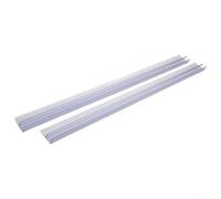 2 pieces 0 5m PVC water retaining strips in F shape, side mounted for frameless glass doors, flexible and waterproof with strong resilience and good anti aging qualities (12mm)