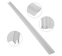2 Pieces 0 5m PVC Water retaining Strips in F Shape, Side Mounted for Frameless Glass Doors, Flexible and Waterproof with Strong Resilience and Good Anti Aging Qualities (8mm)