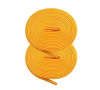 2 Pieces 1.3Meter Gold Drawstring 130CM Wide Polyester Flat Drawstring Cord Replacement with PVC Closure Ends for Hooded Sweatshirt/Trousers
