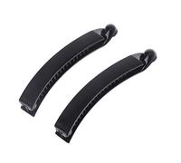 2 Pieces 10 For Cm Banana Hair Clips Black Square For Head Barrette