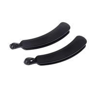 2 Pieces 11cm Banana Hair Clips Black Round For Head Barrette Ponytail H