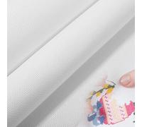 2 Pieces 14 Count Cross Stitch Cloth, Needlepoint Canvas 19.6" X 21.6" White Embroidery Blank Cloth Pure Cotton Needle Point Canvas Sheets for Embroidery, Cross Stitch & Knit Crochet Projects