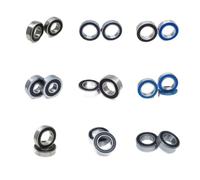 2 Pieces 16100 2RS Bearings 10x28x8 mm MR16100 RS Bicycle hub Front and Rear hub Wheel Bearings 10 * 28 * 8 Non-Standard 6000 16100RS Bearings(19327-2RS 19x32x7mm)