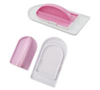 2 Pieces 2-in-1 Cake Smoother Tool Scraper with Handle Detachable Cake Icing Trowel Fondant Icing Smoother Polisher Cake Icing Smoother Cake Surface Smoother for Cakes Decorating, Pink