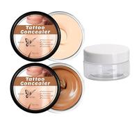 2 Pieces 20 g Tattoo Conceling Cream for the Body - Two-Tone, Waterproof & Long Lasting - Covers Tattoo, Scars & Skin Imperfections - Easy Application, For All Skin Types