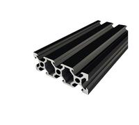 2 Pieces 2060 V Slot Aluminum Profile Extrusion Frame Anodized 200-1000 Length Black(900mm)(1000mm)