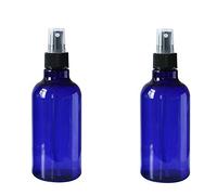 2 Pieces 250ml 9oz Refillable Empty Plastic Spray Perfume Bottle Jars Containers with Cap Makeup Cosmetic Atomizer Bottle Leak Proof Portable Travel Accessories (Blue)
