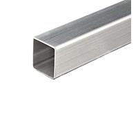 2 Pieces 304 Stainless Steel Square Tube 15mm x 15mm, 2mm Wall Thickness, 0.5m Long, for Industry DIY Experiments Maintenance