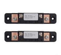 2 Pieces 50A Amp Shunt FL2C 75mV Current Measuring Resistor with Overload Capacity 120% and Accurate 0 5% Measurement Performance