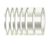 2 Pieces 5mm Clear Heat Tape for Sublimation 33m/108 ft Heat Press Tape Heat Transfer Tape High Resistant Temperature Tape Thermal Tape for Electronics Printing Board Heat Transfer Vinyl (2,5mm)