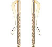 2 Pieces 65mm Spring Money Clip Insert Bar Slim Wallet Clamp Replacement Parts For Bifold Leather Purse Credit Card Holder, Golden, 3.94 x 2.56 x 0.12 inches