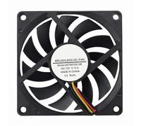 2 Pieces 80mmx80mmx10mm Cooling Fan 80mm x 10mm 12V 3Pin Three Wires For PC CPU Case Cooler 8010