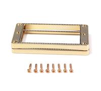 2 Pieces 91x45mm Metal Humbucker Pickup Mounting Ring Flat Accessory for Electric Guitar