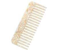 2 Pieces Acetic Acid Hair Comb, Marble Pattern Hair Comb, Anti-Static Comb, Wide Tooth Handleless, Suitable for Various Hairstyles, Wet or Dry Hair (Color, Beige)
