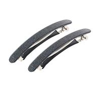 2 Pieces Acrylic Leopard Spring Barrette Hair Clips Accessories Black, 2 Pcs Black with white dot