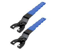 2 Pieces Adjustable Angle Grinder Spanner,Universal 8-50mm Angle Grinder Spanner Key Adjustable Pin Wrench with Plastic Handle for Angle Grinders, with Wrench