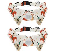 2 Pieces Adjustable Bow Tie Dog Collar, Vintage Wild West Women Cowgirls Rodeo Cute Dog Tuxedo Collar, Formal Pet Cats Necktie for Puppy Cat Wedding Grooming, Birthday Gift
