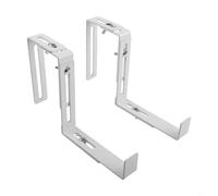 2 Pieces Adjustable Flowerpot Holder Hooks with No Drill Window Box Brackets for Secure Pot Support on Balcony Railings