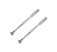 2 Pieces Adjustable Wire Rope Terminal Screw, Cable Railing Wire Rope Thimble for 2mm-12mm Cable(10mm)