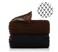 2 Pieces African Net Sponge, African Exfoliating Net Rip-Resistant Loofah Exfoliating, Body Back Scrubber for Shower, Long Nylon Exfoliating Back Washcloth Towel for All Skin Daily Use
