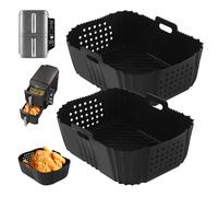 2 Pieces Air Fryer Accessories for Ninja Double Stack XL SL400EU,Air Fryer Accessories for Ninja Foodi Max Dual Zone 9.5L AF400EU AF300EU (Black)
