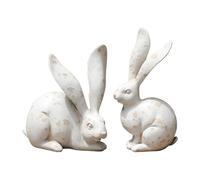 ＡＷＨＡＯ 2 Pieces Animal Sculptures in Resin for Garden and Home Decoration, Style A