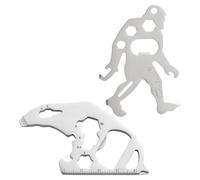 2 Pieces Animal Tool Cards, Multi-Purpose Tools, Stainless Steel Tools, Outdoor Backpack Pendants, Outdoor Accessories, Portable Tools, Creative Tools