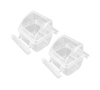2 Pieces Anti-Dirt Bird Feeder for Small Cockatoos And Parakeets Cage