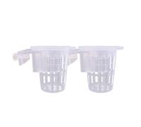 ＡＷＨＡＯ 2 Pieces Aquarium Tank Plant Holder Aquascaping Clear Small Planter Holder Easy to Use Hanging Aquarium Planter Pot