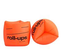 2 Pieces Arm Rings PVC Inflatable Swimming Arm Sleeves Bands Thicken Airbag for Adults Kids, Orange