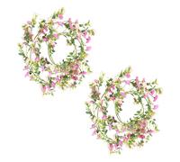 2 Pieces Artificial Daisy Flower Garland for Interior and Wall Background Decoration, Plastic Window Display