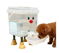 2 Pieces Automatic Pet Water Dispenser 3/5L Cartoon Pet Water Fountain | Large Capacity Auto Waters Tank Anti-Tipping Leak-Proof Waterer Bucket Without Electricity For Dogs Cats