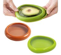 2 Pieces Avocado Storage Containers Silicone Fruit Storage Box, Vegetable Fruit Stretch Food Pods, Avocado Saver and Tomato Holder, Reusable Produce Savers Fridge Pods for Onion, Lemon, Tomato
