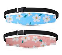 2 Pieces Baby Carseat Head Support, Seat Head Support for Toddler Head Band Strap Headrest, Stroller Seat Sleeping Headrest Neck Relief Head Strap for Kids Children Toddler Infant (Fresh Flower)