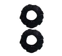 2 Pieces Baby Strollers Wheel Guard Set Water Resistant and Wear Resistant Tire Sleeves Pushchair Enhancements Black Dustproof Tire Case