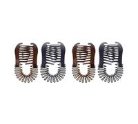 2 Pieces Banana Hair Clips Large Double Comb Clips Fishtail Hair Clips Banana Clips Hair For Thick Hair Ponytail Hair Hoops For Braids Silver
