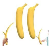 2 Pieces Banana Swordes Retractable, 3D Printed Bananas Toy Swordes Realistic, Holiday Role Playing Props, For Boys Girls Collectors Comic Conventions Costume Parties
