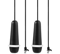 2 Pieces Bathroom Light Pull Cord Handle with 150cm Cord Connector Light Pull Chain Extension Replacement Weighted Cord Pull Ends for Bathroom Toilet Light Ceiling Light Fan Switch - Teardrop Design