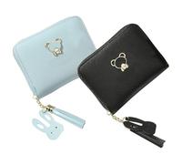 2 Pieces Bear Wallet, Cute Wallet, Girls Wallet, Kids Wallet, Multifunctional Wallet, Portable Wallet, Mini Card Holder