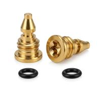 2 Pieces Bicycle Brake Lever Bleeder Screws for Magura MT2 MT4 MT5 MT7 MT8, Mountain Bike Disc Brake Alloy Bleeding Screw with O Ring, Gold Replacement Parts Accessories