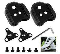 2 Pieces Bicycle Cleats Adapter, Compatible with Shimano SPD Plate Adapter SM-SH41 Bicycle Shoe Cleats, 3 Hole Plates Bicycle Pedal Adapter Cleats Converter, for Black Road Cleats Bicycle Accessories