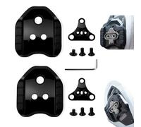 2 Pieces Bicycle Cleats Adapter, Compatible with Shimano SPD Plate Adapter SM-SH41, Metal Bicycle Pedal Adapter, Bicycle Shoes Adapter Cleats for Cycling, Road Bike, Cycling Cleats Pedals - Black