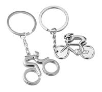 2 Pieces Bicycle Keychains, Mini Keychains, Metal Keychains, Creative Keychains, Cycling Backpack Pendants, Personalized Keychains