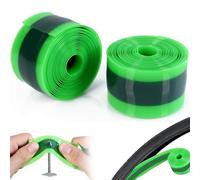 2 Pieces Bicycle Tyre Cover, Puncture Protection for Bicycle, Bicycle Puncture Tape, Compatible with 12, 16, 18, 20, 24, 26, 27.5, 29 Inches (Dark Green)