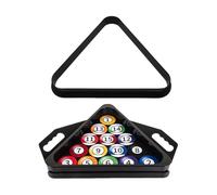 2 Pieces Billiard Triangle Ball Holder And Snooker Accessories with Ball Storage As Billiard Table Equipment with Stable Base for High Stability for P, Black