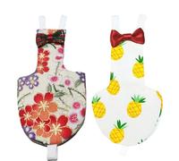 2 Pieces Bird Diapers, Washable Reusable Parrots Nappy with Waterproof Inner Layer Soft Small Pet Birds Flight Suit for Budgie Parakeet Cockatiel Yellow